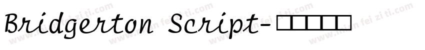 Bridgerton Script字体转换